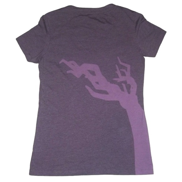 Michael Jackson Tee Shirt The Immortal World Tour Cirque Soleil Glitter Purple M - Picture 4 of 8